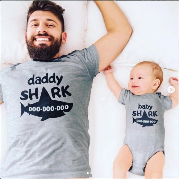 Father’s Day Matching Dad & Baby T-Shirt Set | Funny Gift - Picture 1 of 7